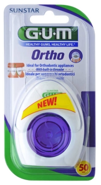Зубная нить для чистки брекетов Gum Ortho