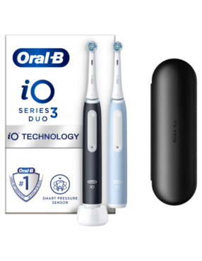 Электрическая зубная щетка Oral-B iO3 Duo Matte Black + Ice Blue