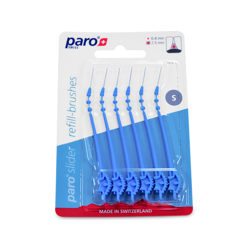 Запасные межзубные щётки Paro® Slider S, 6 шт.